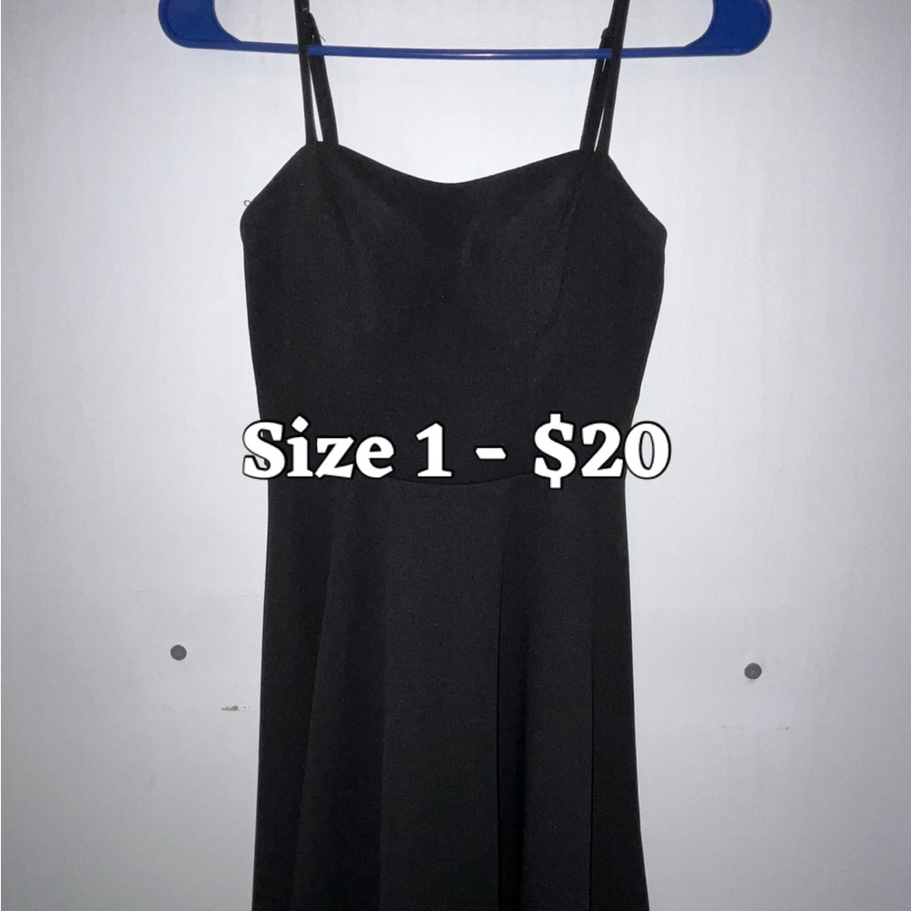 JCPenney Black Spaghetti Strap Dress